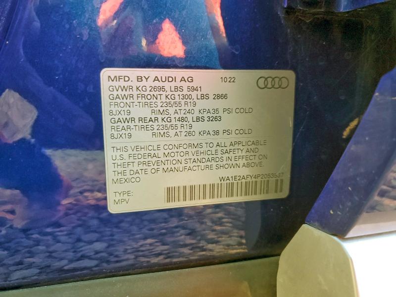 Aukcja sprzedaży 2023 Audi Q5 E, vin: WA1E2AFY4P2053537, numer aukcji: 95916385